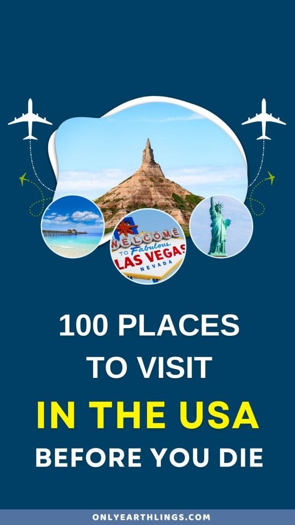 image showing some of the best places to visit in the usa