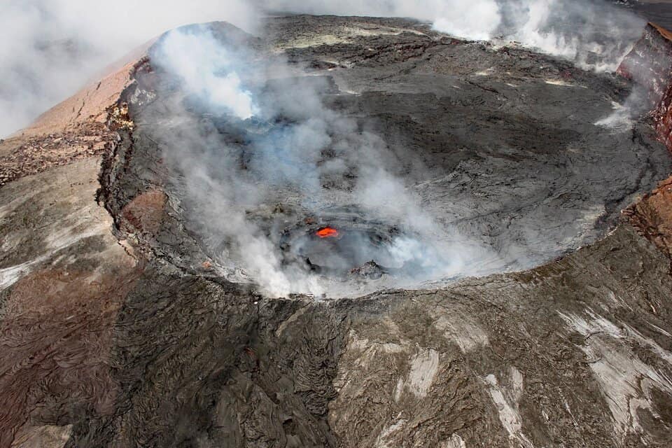 image showing Kilauea crater