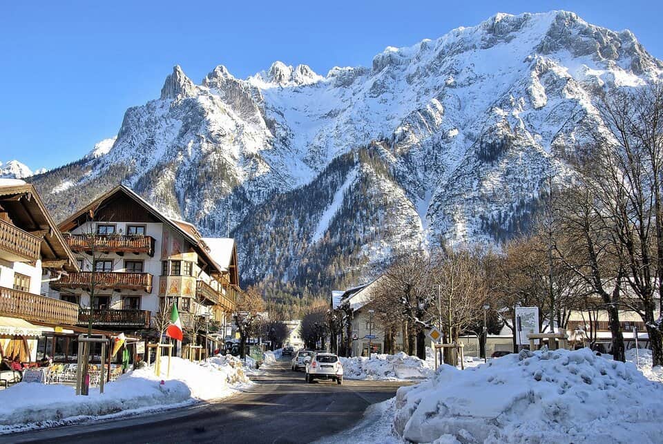 image showing mittenwald mountains in mittenwald, germany