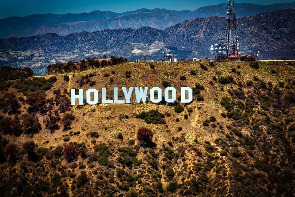 image showing hollywood sign at los angeles, california